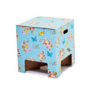 Dutch Design Chair w motyle i kwiaty